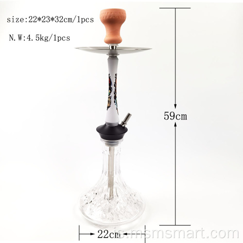 tíska adalya tabak bragðið shisha gler vatnspípa